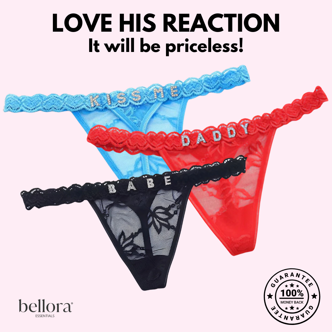 BELLORA® Custom Seductive Name Thong