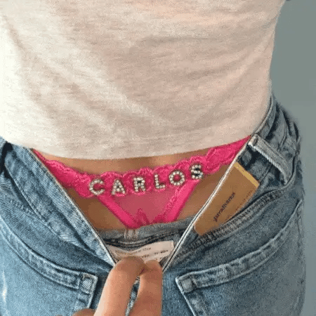 BELLORA® Custom Seductive Name Thong
